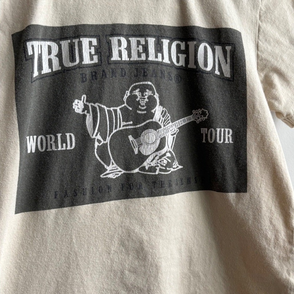 True Religion Beige Graphic Tee Kids 8 - Picture 3 of 6